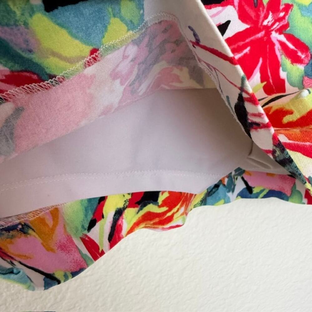 Swing Control Skort Golf Women 8 Tropical Floral Colorful Tummy Control Athletic - Picture 3 of 10